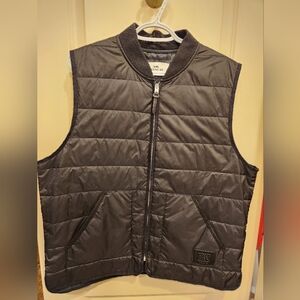 Coach Charcoal Quilted Vest for Men